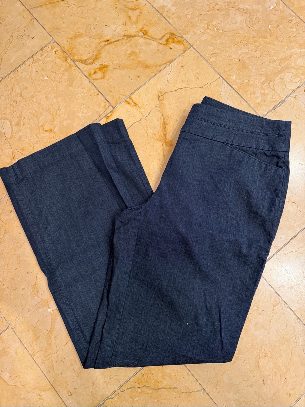 LOFT Women's Navy Straight-Leg Jeans